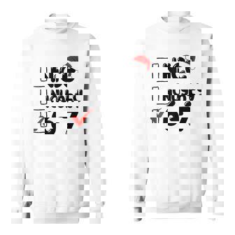 6-7 Meme Nice Naughty 67 Christmas Brain Rot Graphic Sweatshirt | Mazezy