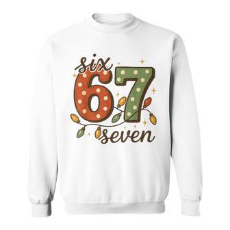 67 Six Seven Gen Alpha Meme Christmas Sweatshirt - Thegiftio UK