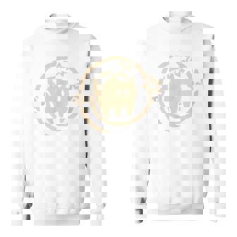 90S Y2k Scary Cat Tomcat Kitten Is Scared Under Starry Tail Sweatshirt - Monsterry