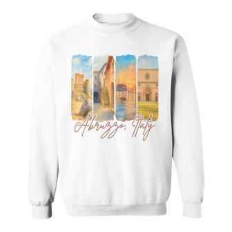 Abruzzo Italy Traveling Trip Brushstroke Souvenir Vacation Sweatshirt Unisex | Mazezy
