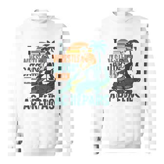 Alligator Wrestler AC Repair Technician Humor Sweatshirt Unisex | Mazezy