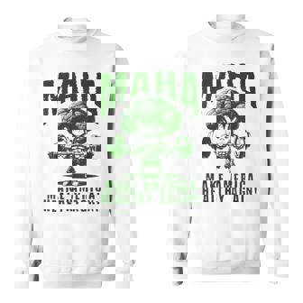 Make America Healthy Again Maha Eat Vegetables Eat Meat Gym Sweatshirt | Mazezy