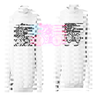 American Flag Cycling Cyclist Bike USA Tank Top Sweatshirt Unisex | Mazezy