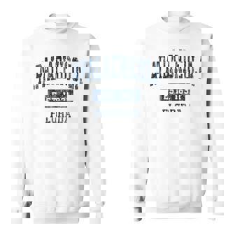 Apalachicola Florida FL Vintage Sports Established Sweatshirt Unisex | Mazezy