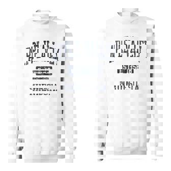 Apple Valley MN JN4 Vintage Athletic Blue Tank Top Sweatshirt Unisex | Mazezy