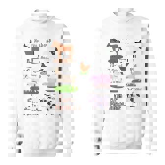 Apprentissage Des Animaux De La Ferme Pour Enfants Sweater e - Cadeauxyz