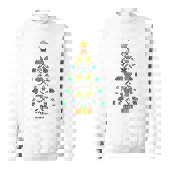 Badminton Player Team Christmas Tree Xmas Sweatshirt Unisex | Mazezy