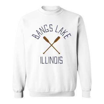 Bangs Lake Illinois Outdoors Vintage Sweatshirt Unisex | Mazezy
