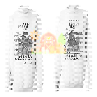 Barnyard Birthday Boy Farm Animals Matching Family Daddy Sweatshirt Unisex | Mazezy