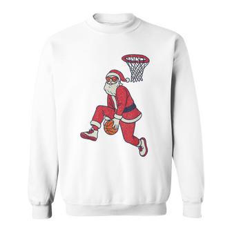 Basketball Christmas Santa Xmas Sweatshirt - Thegiftio UK