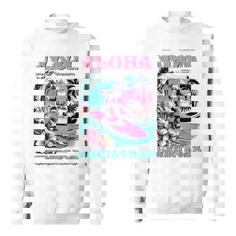 Beach Santa Summer Christmas In July Sweatshirt | Seseable FR