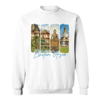 Bhutan Asia Traveling Trip Brushstroke Souvenir Vacation Tank Top Sweatshirt Unisex | Mazezy