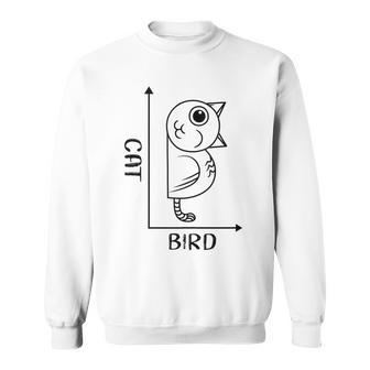 Bird Cat Optical Illusion Math Graph Drawing Philosopher Tank Top Sweatshirt Unisex | Mazezy