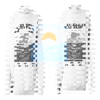 Blue Road Ridge Parkway Mountain Landscape North Carolina Sweatshirt Unisex | Mazezy