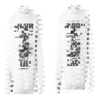 On Board With The Lord Jesus Skateboarding Skateboard Sweatshirt - Monsterry