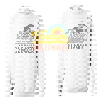 Boilermaker Vintage Sunset Profession Retro Job Title Sweatshirt Unisex | Mazezy