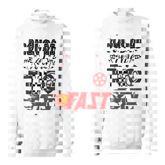 Bonus Dad Of The Two Fast 2nd Birthday Racing Car Family Sweatshirt Unisex | Mazezy