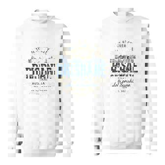 Brisbane Australia オーストラリアレトロスタイルヴィンテージブリスベン スウェットシャツ - Kawaiitshirt