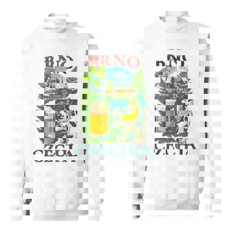 Brno Czechia Lion Beer Czech Republic Souvenir Sweatshirt Unisex | Mazezy