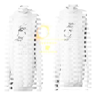 Caraway Arkansas 2024 Total Solar Eclipse Premium Sweatshirt Unisex | Mazezy