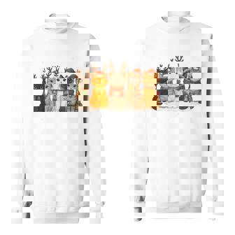 Cat Christmas Reindeer Santa Christmas Cat Lover Xmas Sweatshirt | Seseable UK