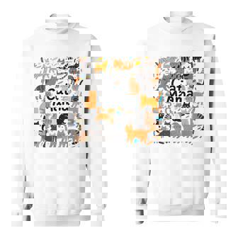 Cat-Mama Cat Doodles Avant-Garde Masterful Sweatshirt Unisex | Mazezy