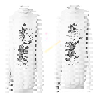 Cat Playing Bass Guitar Bassist Music Teacher Tank Top Sweatshirt Unisex | Mazezy