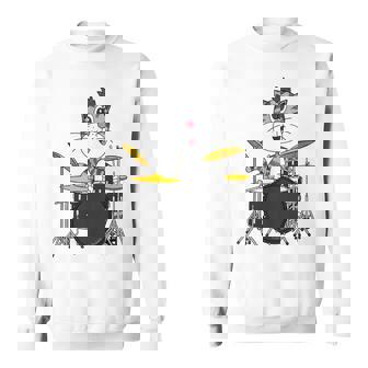 Cat Playing Drums Drummer Music Teacher Musician Tank Top Sweatshirt Unisex | Mazezy