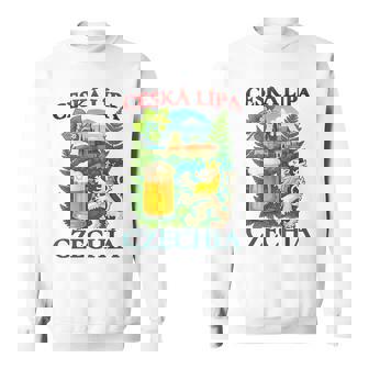 Ceská LÃPa Czechia Lion Beer Czech Republic Souvenir Sweatshirt Unisex | Mazezy