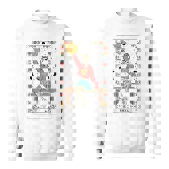 Cheer Mom Skeleton Tarot Card Cheerleader Mama Mother's Day Sweatshirt Unisex | Mazezy