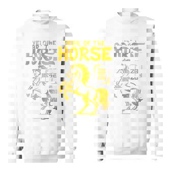 Chinese New Year Zodiac The Horse 2026 Traditional China Art Sweatshirt Unisex | Mazezy
