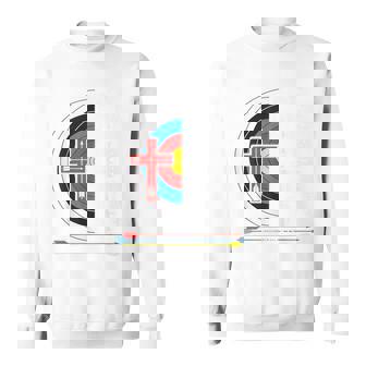 Christian Archery Youth Men Archer Religious Faith Graphic Sweatshirt Unisex | Mazezy