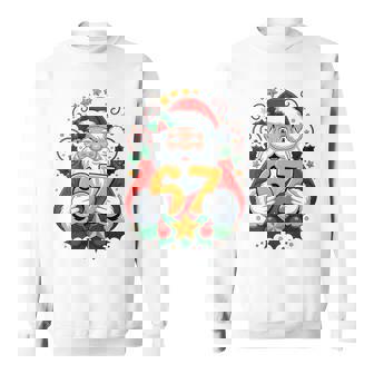 Christmas 67 Xmas Six Seven Ugly Sweater 6-7 Tri-Blend Sweatshirt | Seseable UK