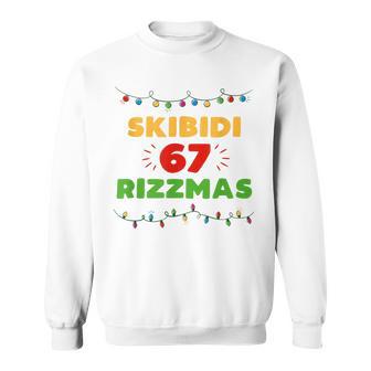 Christmas 67 Skibidi Rizzmas Xmas Rizz Gen Z Slang 6 7 Sweatshirt - Thegiftio UK