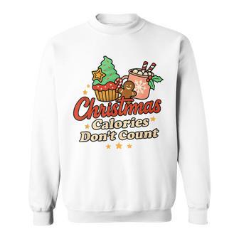 Christmas Calories Don’T Count Retro Xmas Baking Sweatshirt - Thegiftio UK