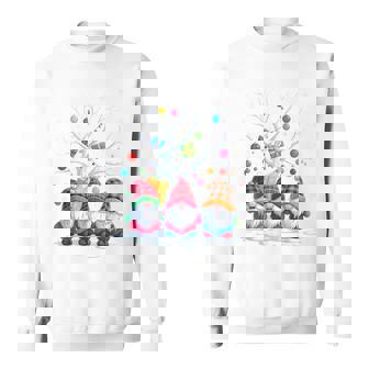 Christmas Gnomes With Presents And Snow Tree Sweatshirt - Thegiftio