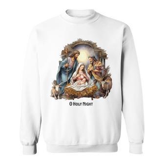 Christmas O Holy Night Xmas Sweatshirt - Thegiftio UK