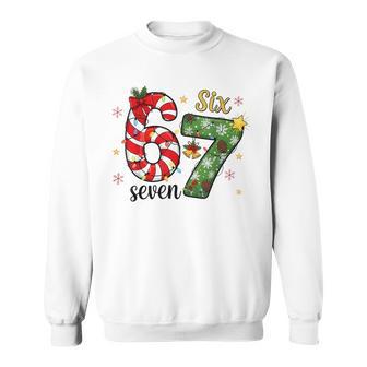 Christmas Six Seven Trendy 6 7 Viral Meme Sweatshirt - Thegiftio UK