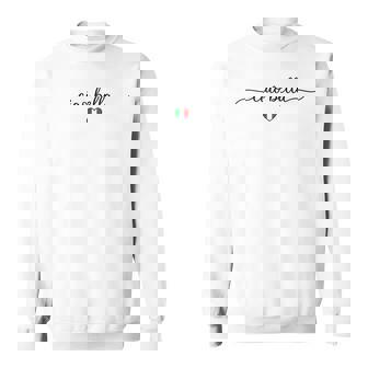 Ciao Bella Italian Flag Heart Italy Souvenir Sweatshirt - Thegiftio