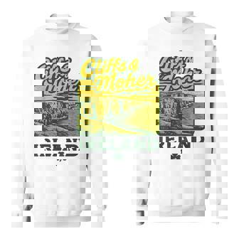 Cliffs Of Moher Ireland Retro Vacation Landmark Souvenir Sweatshirt Unisex | Mazezy