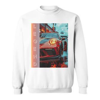 Coche Deportivo Legendario 911 Rojo Para El Coche Deportivo En El Regalo Trasero Manga Larga Camisa de entrenamiento - Regaloses