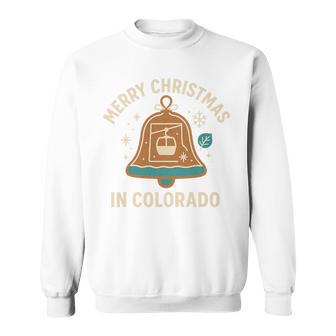Colorado Bell Ski Lift Christmas Winter Holiday Fun Tri-Blend Sweatshirt - Thegiftio UK