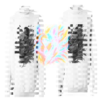 Colorful Pop Art French Bulldog Portrait Tank Top Sweatshirt Unisex | Mazezy