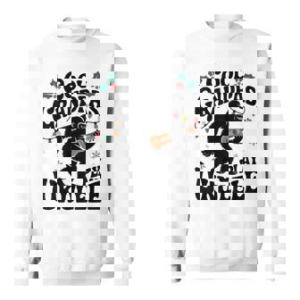 Cool Grandpas Play Ukulele Christmas Vintage Music Sweatshirt - Thegiftio