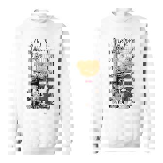 Cool New York City Teddy Bear Illustration Graphic s スウェットシャツ - Kawaiitshirt