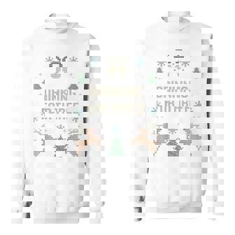 Couple Christmas Pregnancy Eating For Two Drinking For Three Sweatshirt | Seseable CA