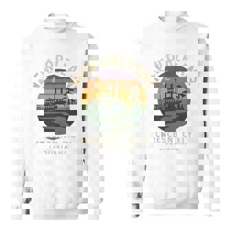 Crescent City Riverboat Shirt New Orleans Bayou Sunset Tank Top Sweatshirt Unisex | Mazezy