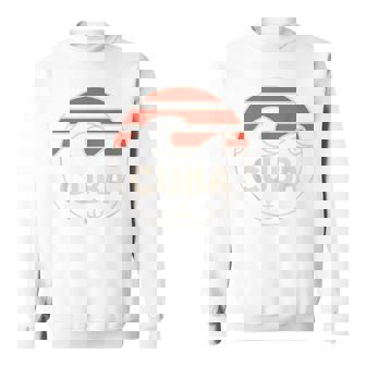 Cuba Nautical Beach Waves Anchor Ocean Tropical Vibes Sweatshirt Unisex | Mazezy