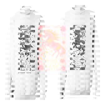 Cute 2026 Horse Lady Wind My Guide Zodiac Rider Fortune Sweatshirt Unisex | Mazezy