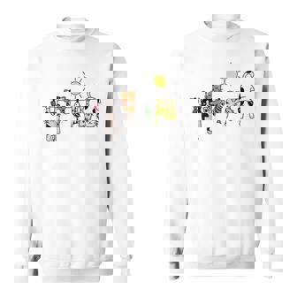 Cute Cats Hanging On A Clothes Line Cat Sweatshirt - Thegiftio